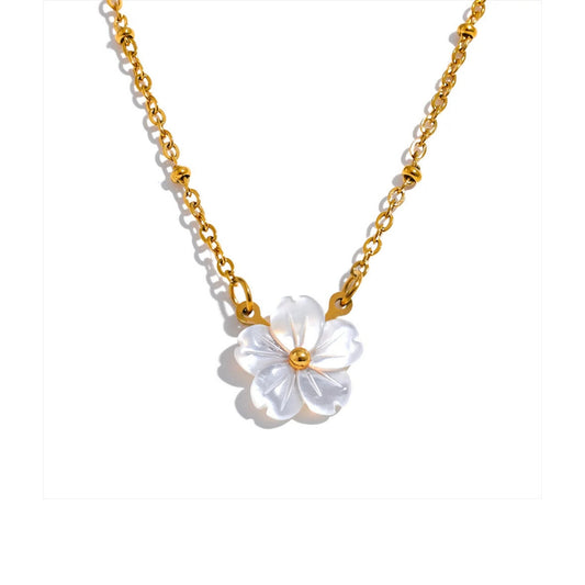 18K Gold Plated Stainless Steel Hypoallergenic Waterproof Tarnish Free Cosmos Necklace The Aura