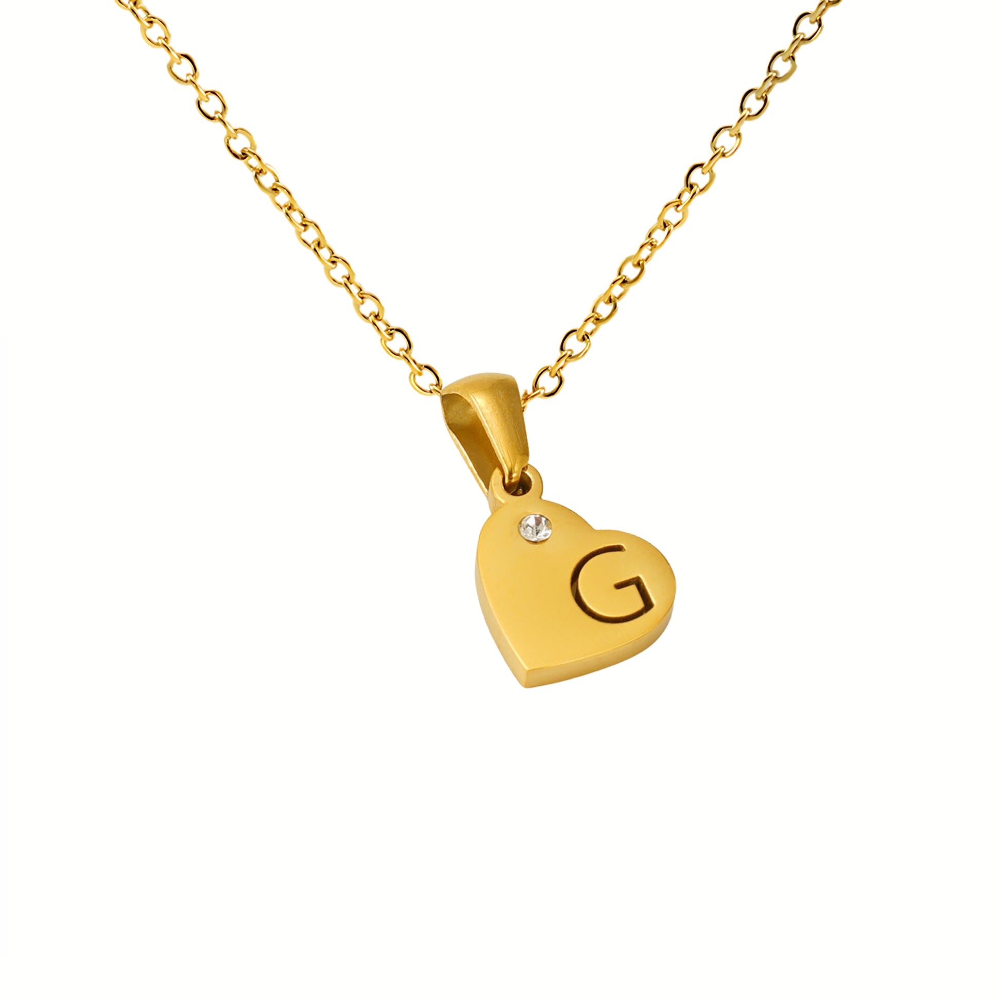 18K Gold Plated Stainless Steel Hypoallergenic Waterproof Tarnish Free Waterproof Sweatproof No-Fade In My Heart Necklace The Aura