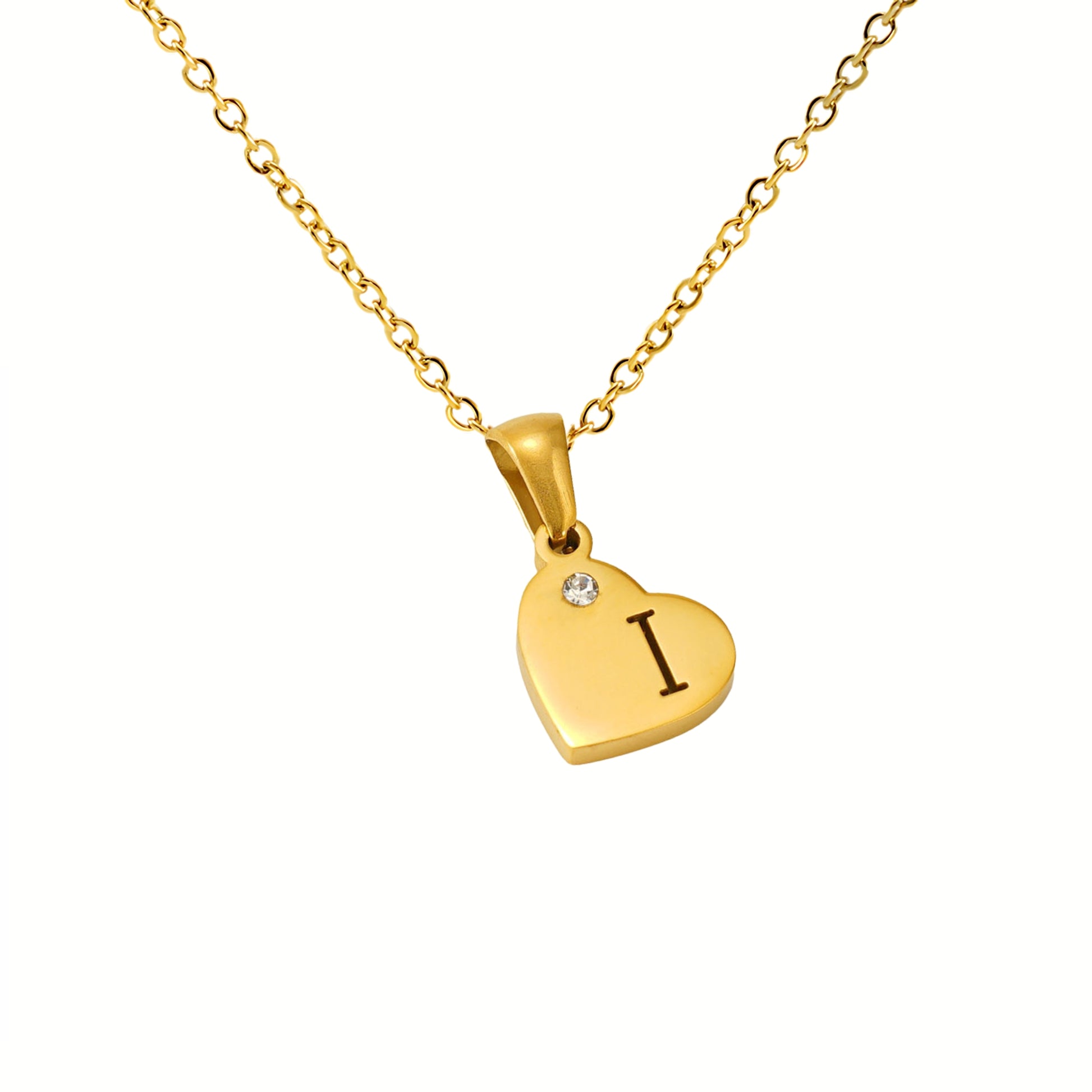 18K Gold Plated Stainless Steel Hypoallergenic Waterproof Tarnish Free Waterproof Sweatproof No-Fade In My Heart Necklace The Aura