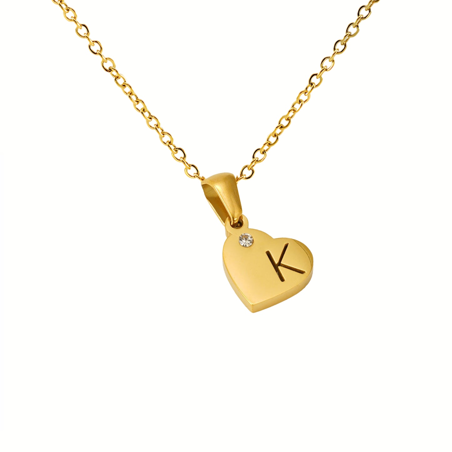 18K Gold Plated Stainless Steel Hypoallergenic Waterproof Tarnish Free Waterproof Sweatproof No-Fade In My Heart Necklace The Aura