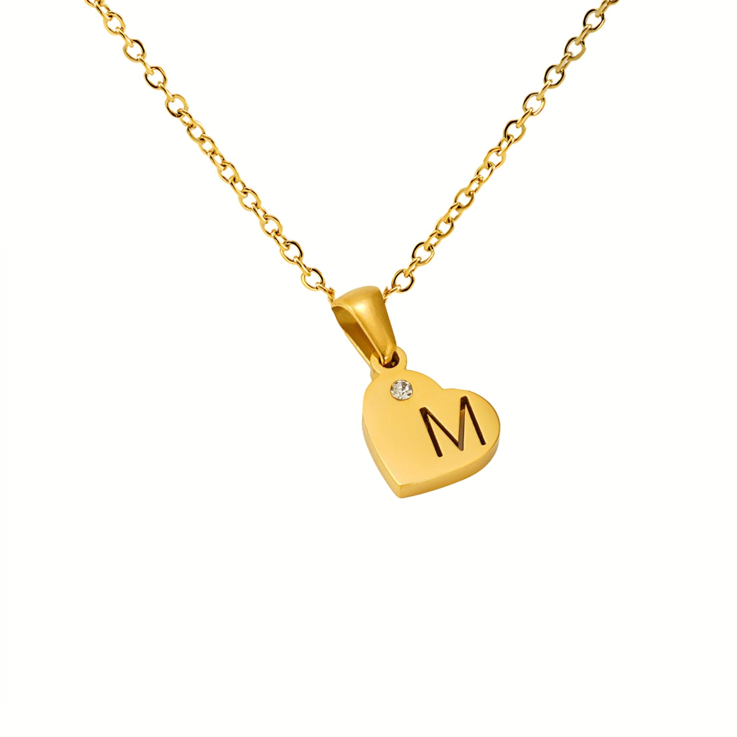 18K Gold Plated Stainless Steel Hypoallergenic Waterproof Tarnish Free Waterproof Sweatproof No-Fade In My Heart Necklace The Aura