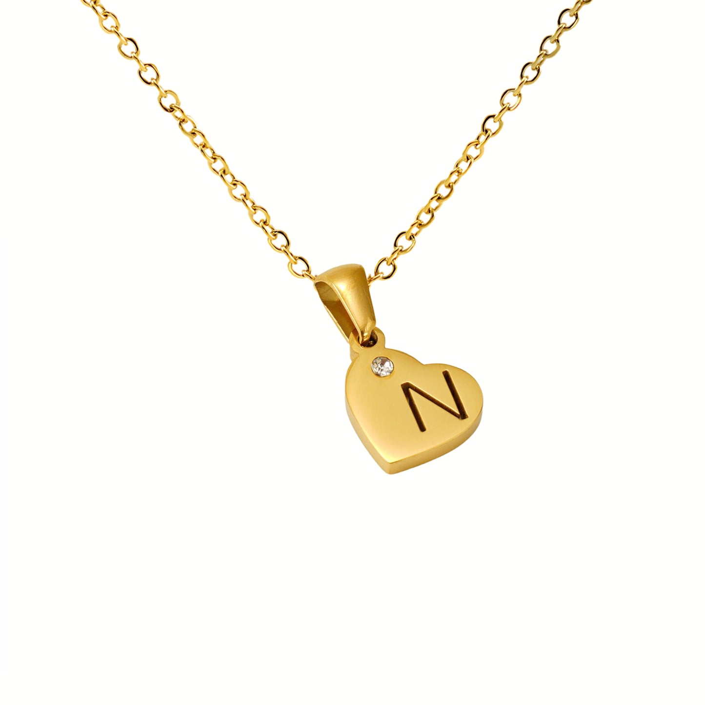 18K Gold Plated Stainless Steel Hypoallergenic Waterproof Tarnish Free Waterproof Sweatproof No-Fade In My Heart Necklace The Aura