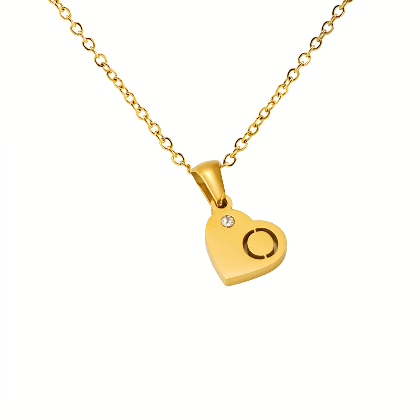 18K Gold Plated Stainless Steel Hypoallergenic Waterproof Tarnish Free Waterproof Sweatproof No-Fade In My Heart Necklace The Aura