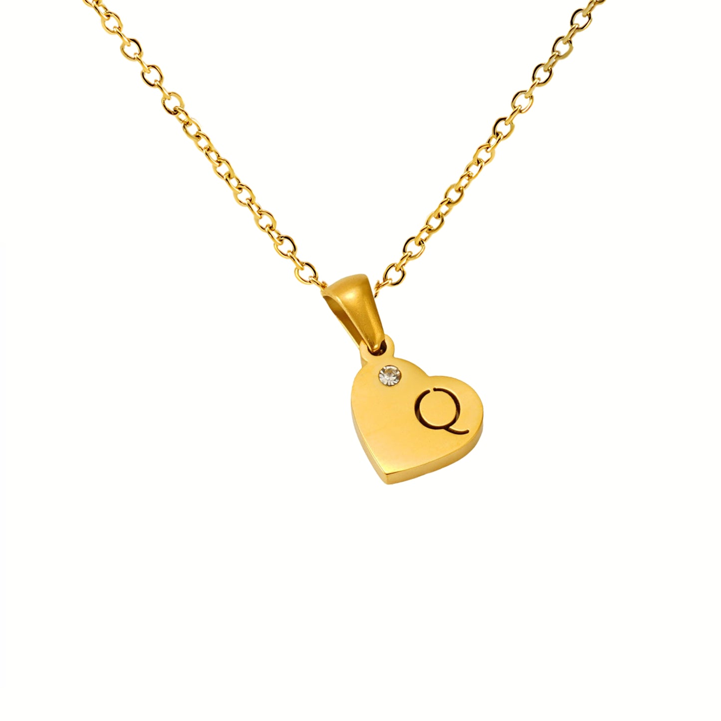 18K Gold Plated Stainless Steel Hypoallergenic Waterproof Tarnish Free Waterproof Sweatproof No-Fade In My Heart Necklace The Aura