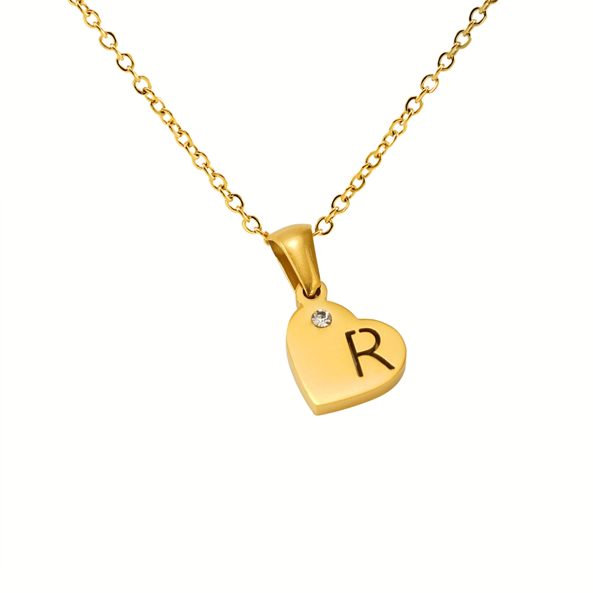 18K Gold Plated Stainless Steel Hypoallergenic Waterproof Tarnish Free Waterproof Sweatproof No-Fade In My Heart Necklace The Aura