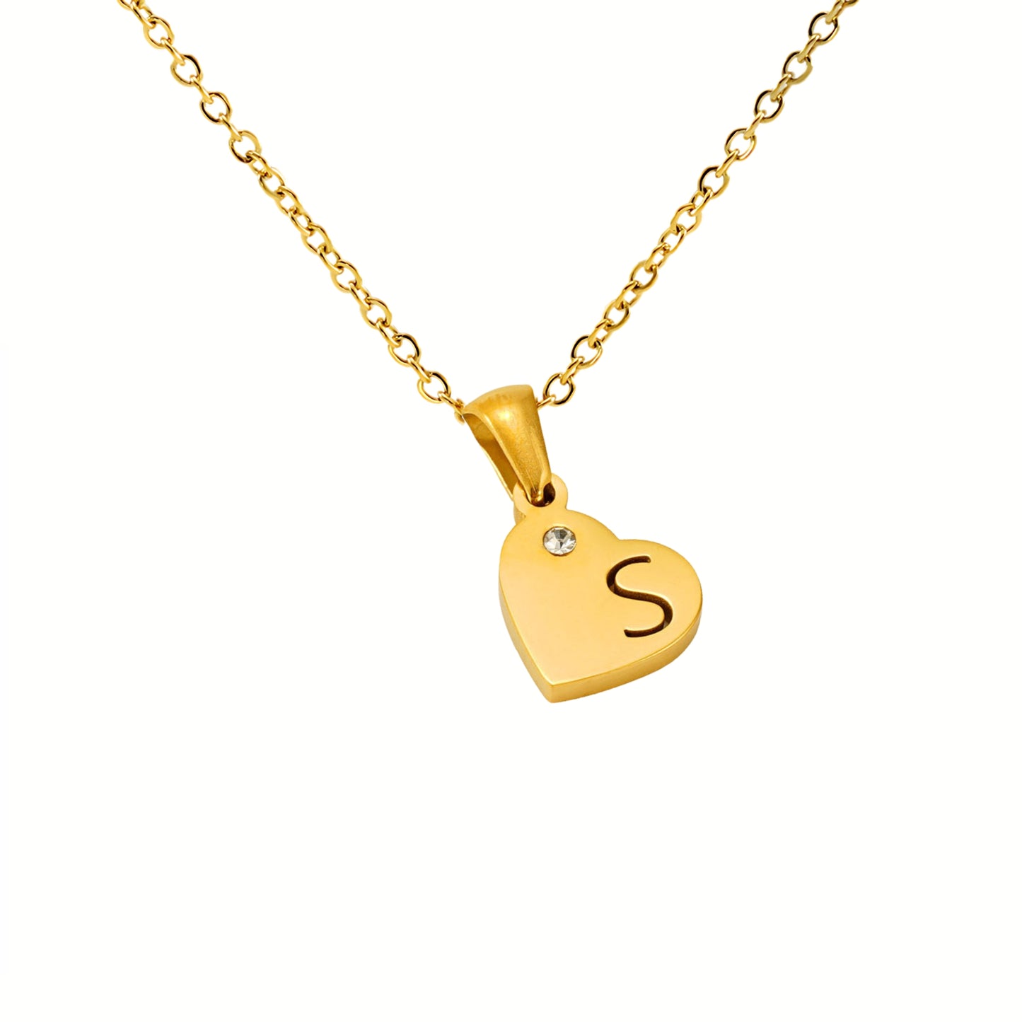 18K Gold Plated Stainless Steel Hypoallergenic Waterproof Tarnish Free Waterproof Sweatproof No-Fade In My Heart Necklace The Aura