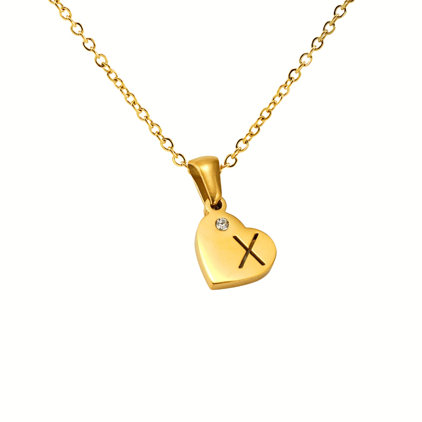 18K Gold Plated Stainless Steel Hypoallergenic Waterproof Tarnish Free Waterproof Sweatproof No-Fade In My Heart Necklace The Aura