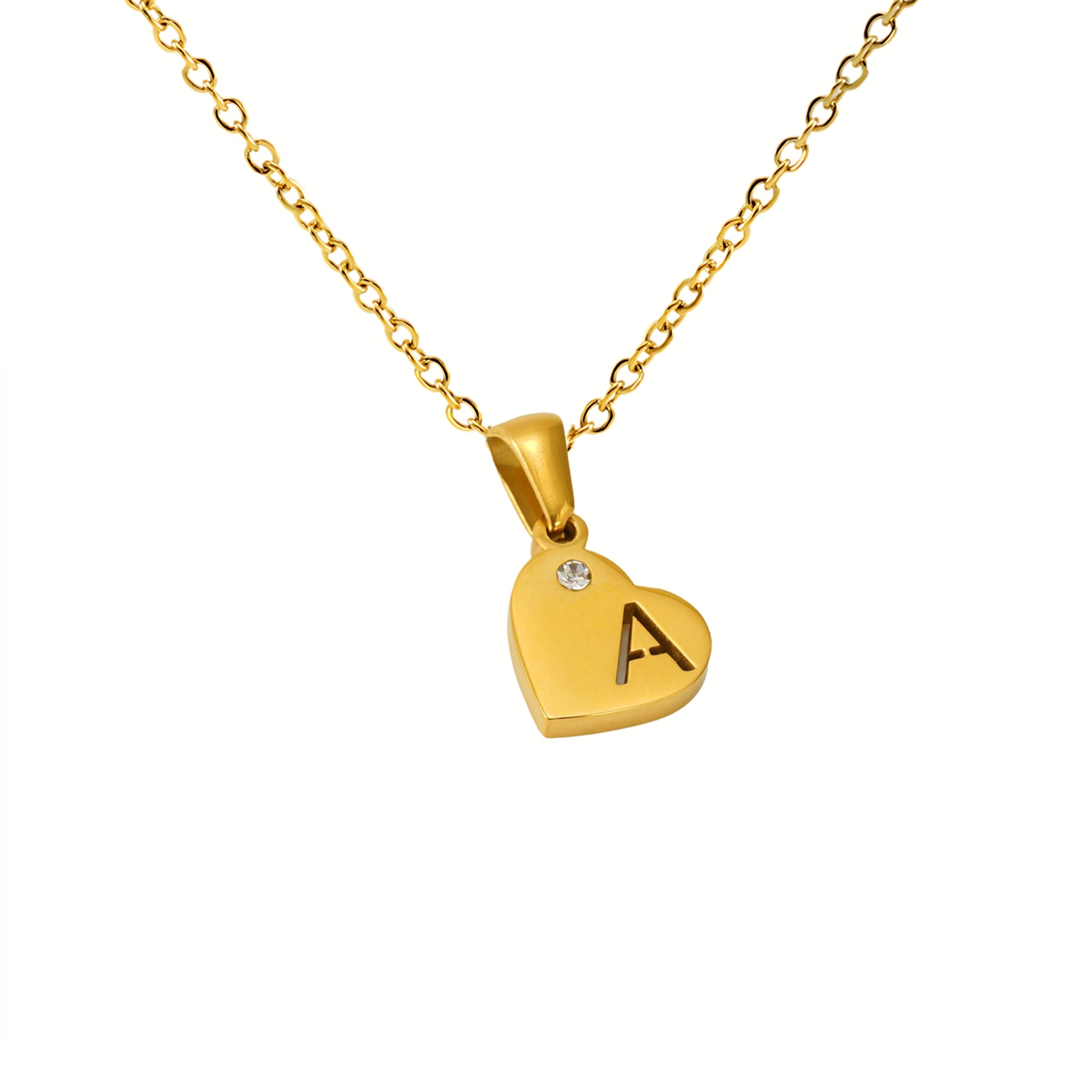 18K Gold Plated Stainless Steel Hypoallergenic Waterproof Tarnish Free Waterproof Sweatproof No-Fade In My Heart Necklace The Aura