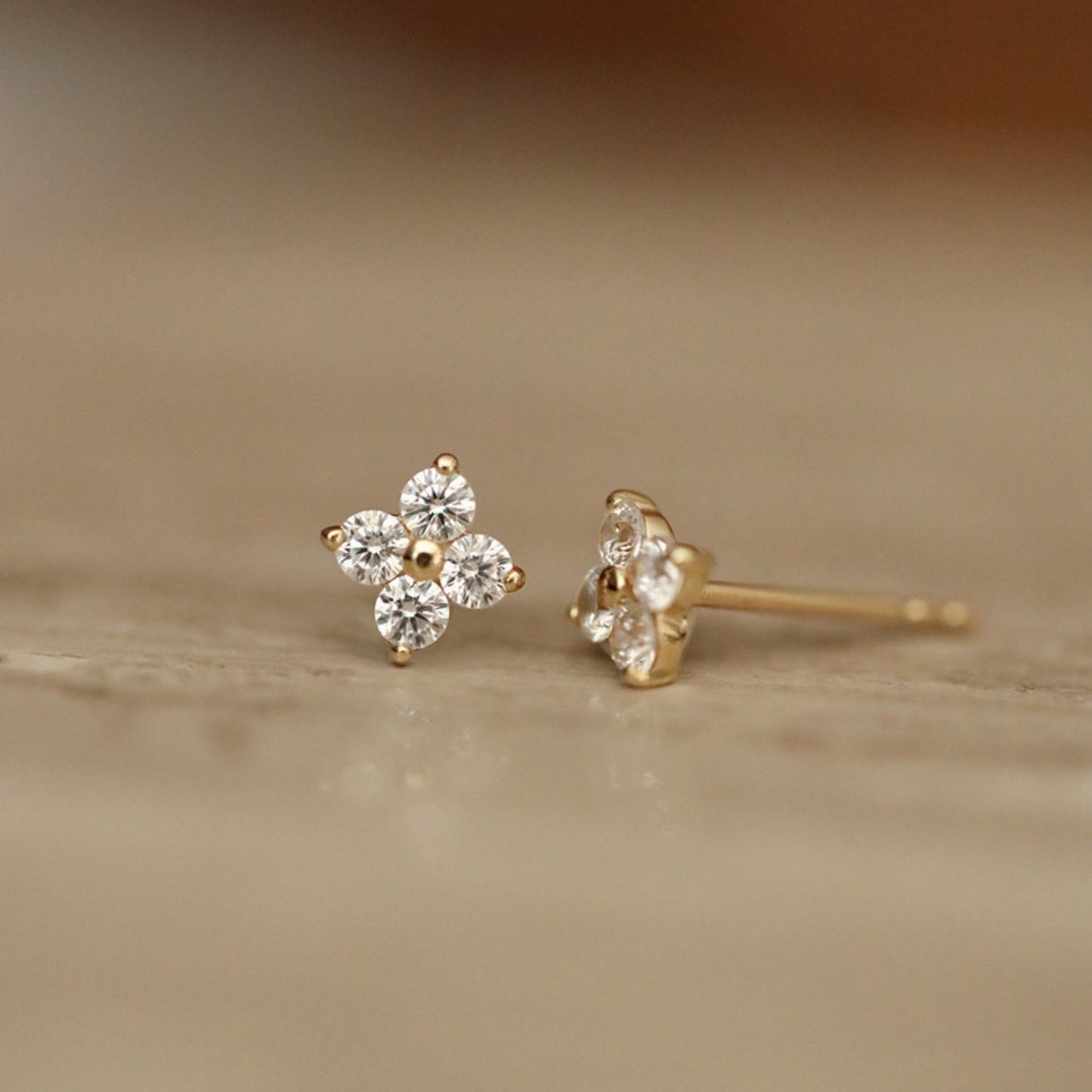 Mini Clover Stud Earrings