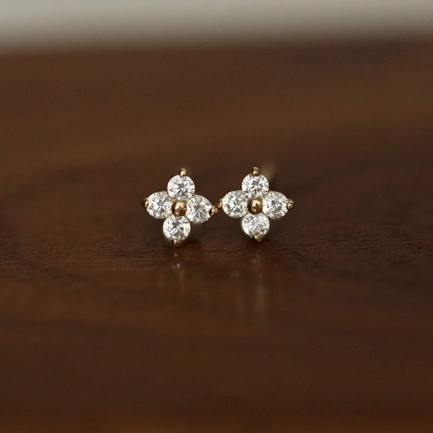 Mini Clover Stud Earrings