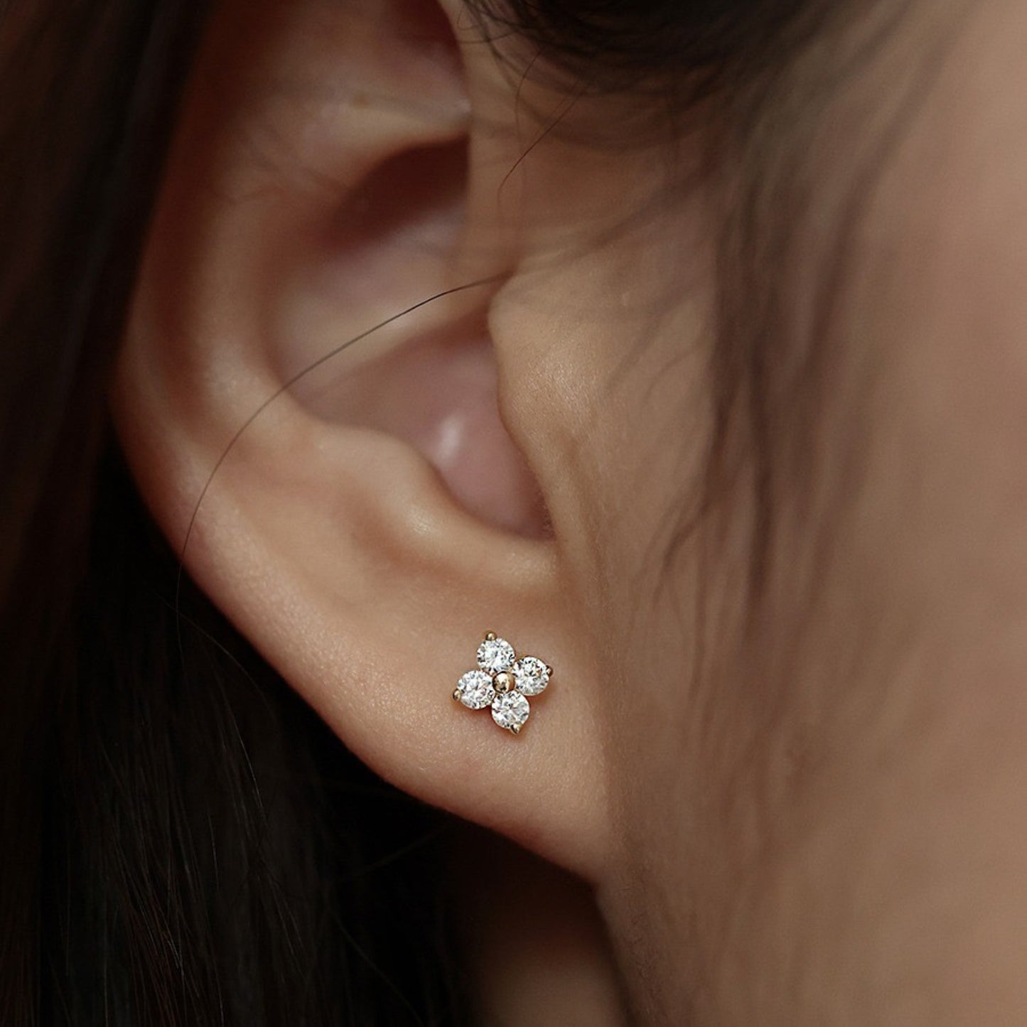 Mini Clover Stud Earrings