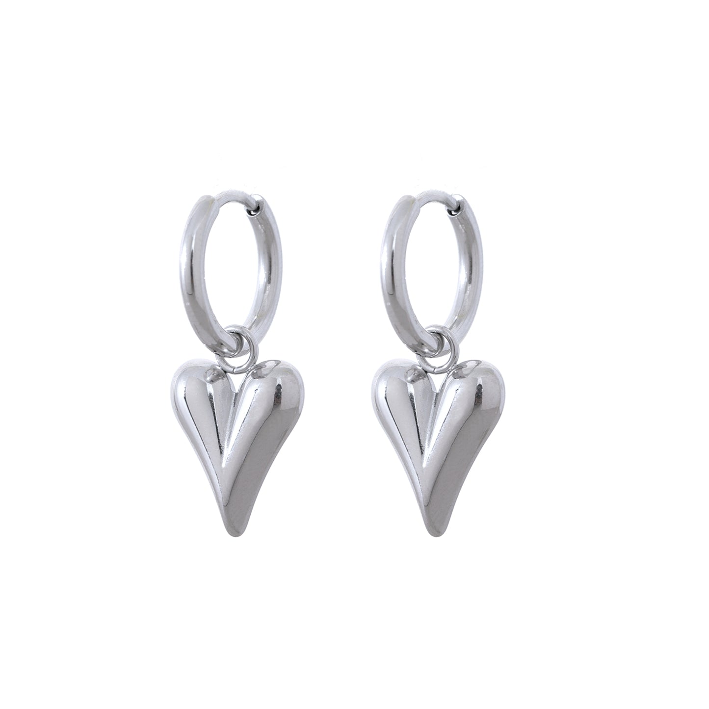 Stainless Steel Hypoallergenic Waterproof Tarnish Free Oh Sweetheart Huggie Earrings The Aura