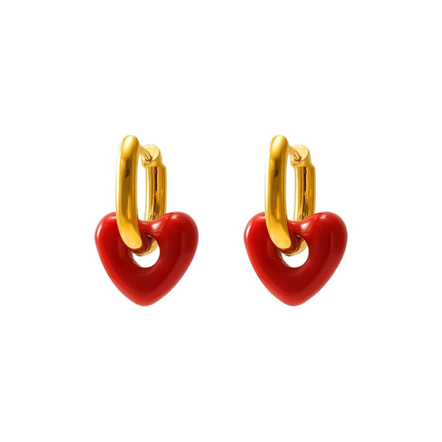 Sweetheart Huggie Earrings