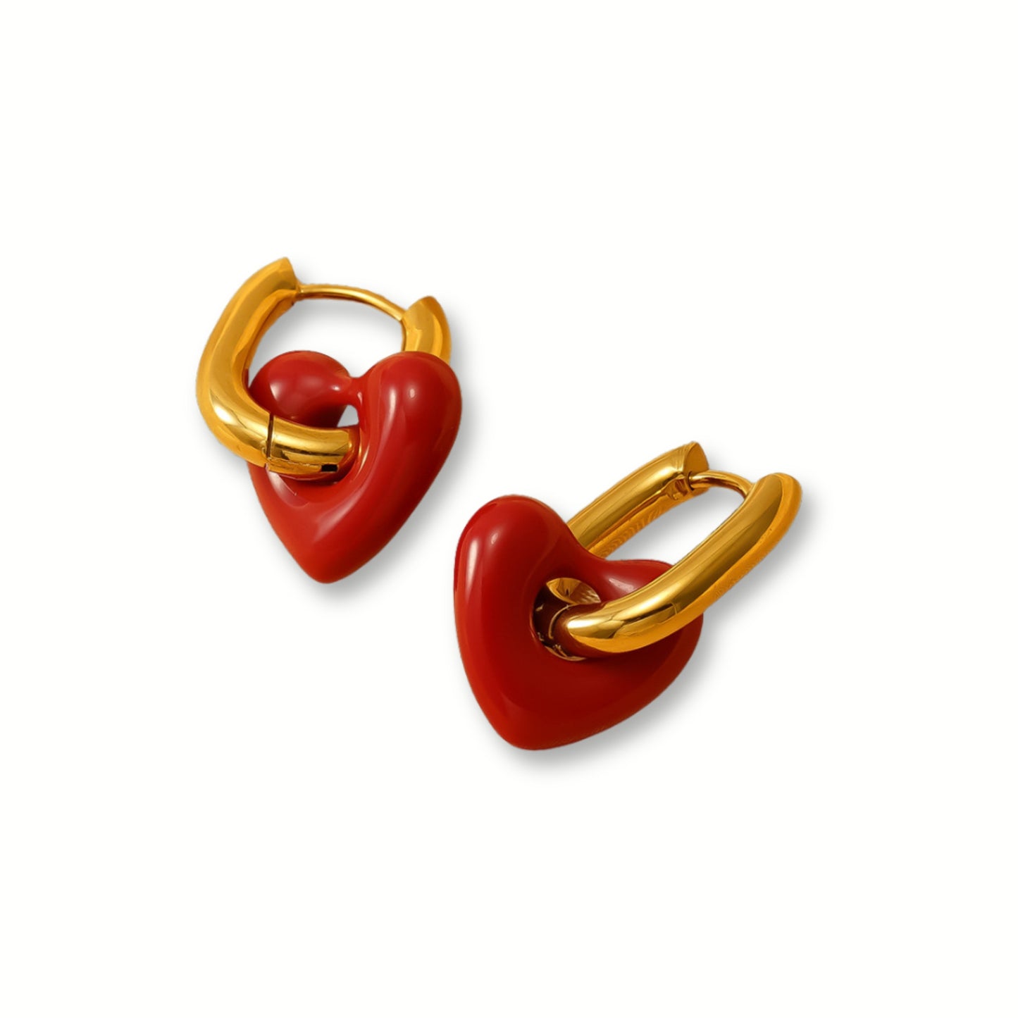 Sweetheart Huggie Earrings