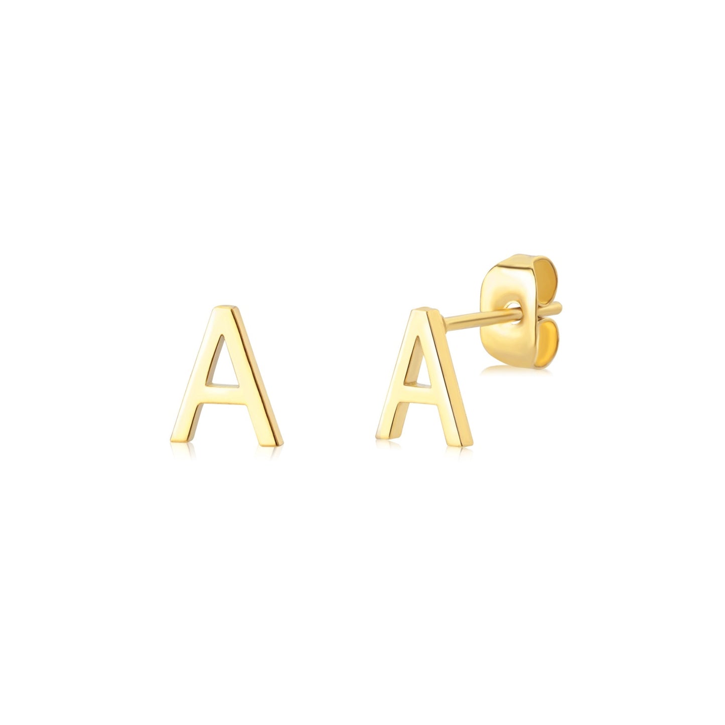 Tiny Alphabet Stud Earrings