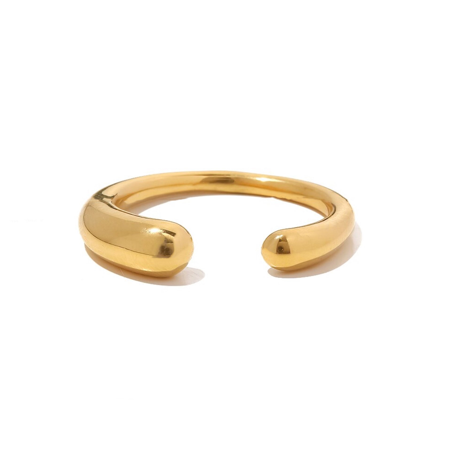 18K Gold Plated Stainless Steel Hypoallergenic Waterproof Tarnish Free Hold Me Close Rings The Aura
