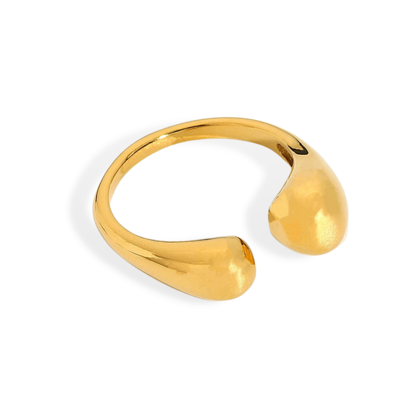 18K Gold Plated Stainless Steel Hypoallergenic Waterproof Tarnish Free Hold Me Closer Rings The Aura